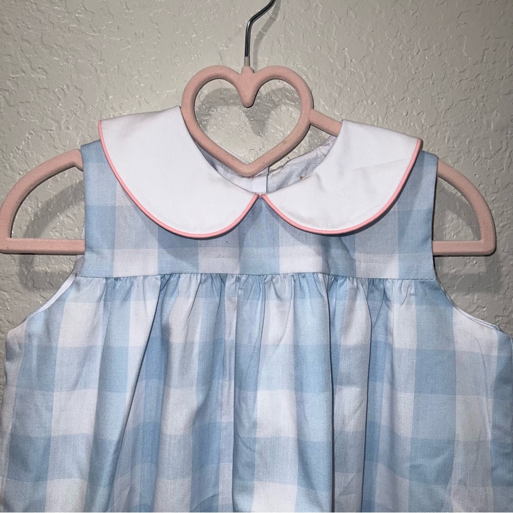 The Beaufort Bonnet Company 2T Chattanooga Check Sleveless Collared Dress - NWT - Picture 2 of 6